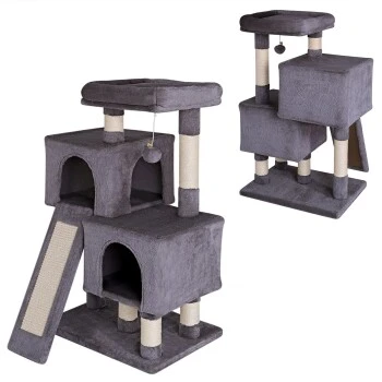 Lionto Kratzbaum 90 Cm Dunkelgrau – Bild 6