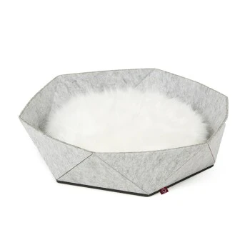 Canadian Cat Company Filz-Katzenkorb Zoey Hellgrau – Bild 3