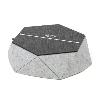 Canadian Cat Company Filz-Katzenkorb Zoey Hellgrau – Bild 6